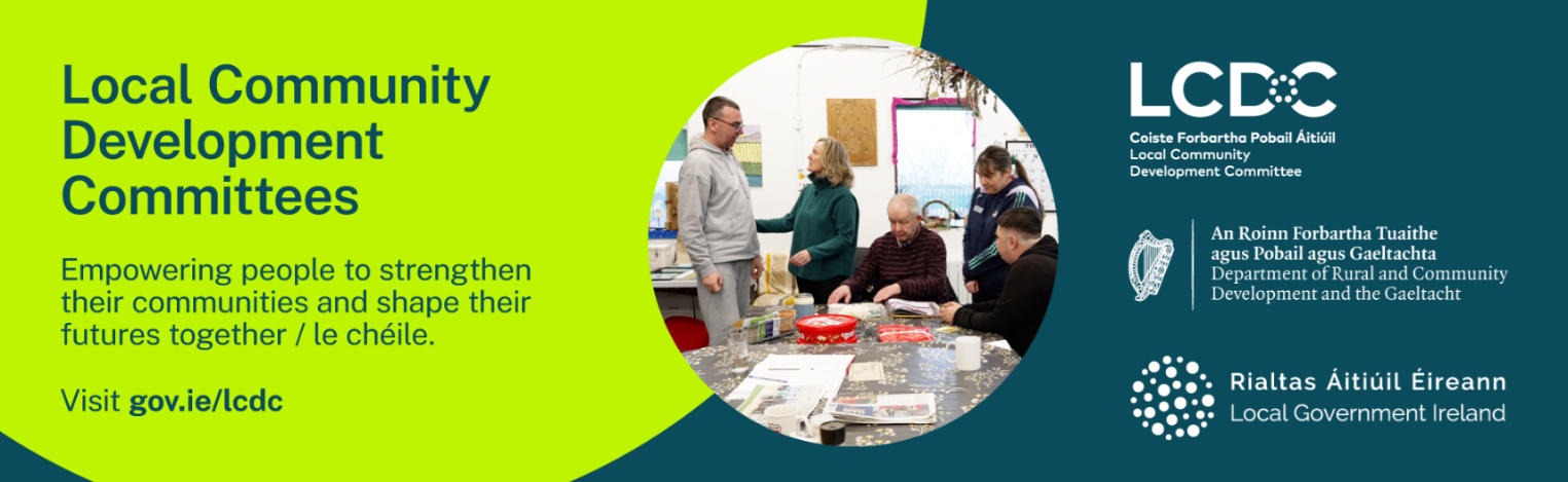 Local Community Development Committees bilingual campaign banner